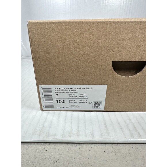 Size 9 Nike Zoom Pegasus 40 Buffalo Bills NFL Mens Shoes Black Blue DZ5976-001 - Picture 8 of 8